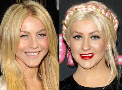 Christina Aguilera, Julianne Hough Christina Aguilera, Julianne Hough