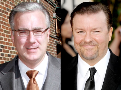 Keith Olbermann, Ricky Gervais Keith Olbermann, Ricky Gervais