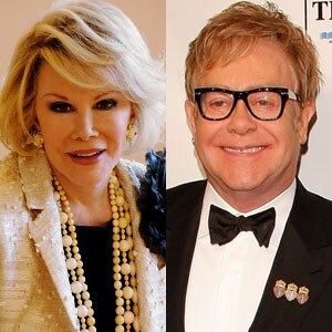 Joan Rivers, Elton John Joan Rivers, Elton John