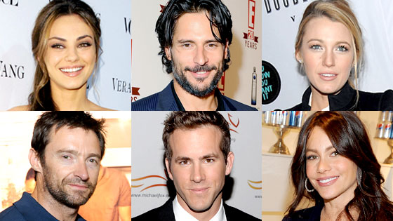 Mila Kunis, Joe Manganiello, Blake Lively, Hugh Jackman, Ryan Reynolds, Sofia Vergara Mila Kunis, Joe Manganiello, Blake Lively, Hugh Jackman, Ryan Reynolds, Sofia Vergara