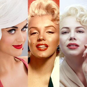 Katy Perry, Marilyn Monroe, Michelle Williams Katy Perry, Marilyn Monroe, Michelle Williams