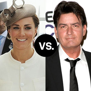 Charlie Sheen, Kate Middleton Charlie Sheen, Kate Middleton