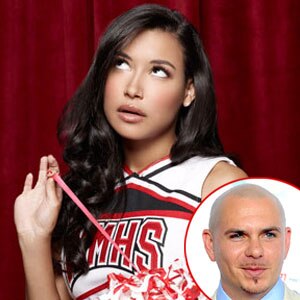 Pitbull, Naya Rivera, Glee Pitbull, Naya Rivera, Glee