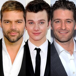 Ricky Martin, Chris Colfer, Matthew Morrison Ricky Martin, Chris Colfer, Matthew Morrison