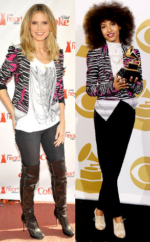 Heidi Klum, Esperanza Spalding Heidi Klum, Esperanza Spalding