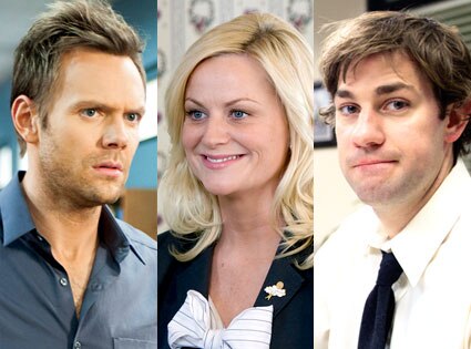 Joel McHale, Amy Poehler, John Krasinki Joel McHale, Amy Poehler, John Krasinki