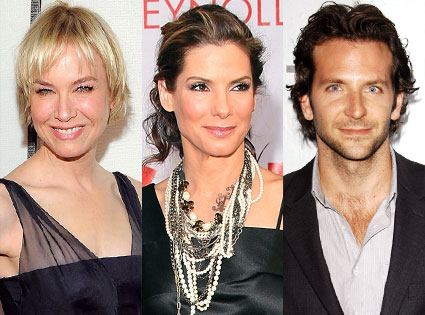 Bradley Cooper, Renee Zellweger, Sandra Bullock Bradley Cooper, Renee Zellweger, Sandra Bullock