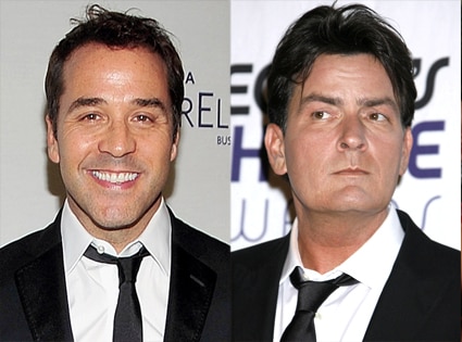 Jeremy Piven, Charlie Sheen Jeremy Piven, Charlie Sheen