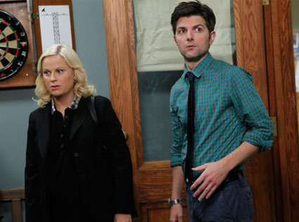 Adam Scott, Amy Poehler, Park and Recreation Adam Scott, Amy Poehler, Park and Recreation