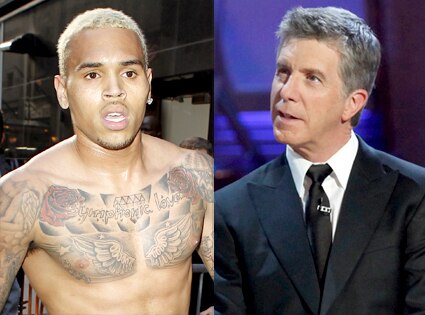 Chris Brown, Tom Bergeron Chris Brown, Tom Bergeron