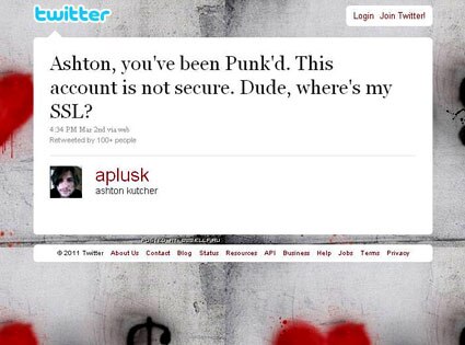 Ashton Kutcher, Twitter Ashton Kutcher, Twitter