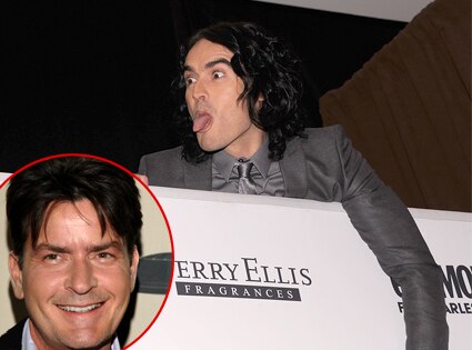 Russell Brand, Charlie Sheen Russell Brand, Charlie Sheen