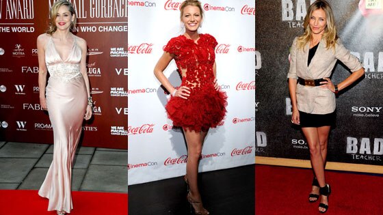 Sharon Stone, Blake Lively, Cameron Diaz Sharon Stone, Blake Lively, Cameron Diaz