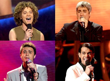 Justin Guarini, Taylor Hicks, Kris Allen, Sanjaya Malakar Justin Guarini, Taylor Hicks, Kris Allen, Sanjaya Malakar