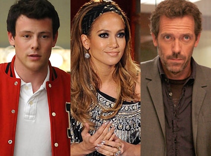 Cory Monteith, Glee, Jennifer Lopez, American Idol, Hugh Laurie, House Cory Monteith, Glee, Jennifer Lopez, American Idol, Hugh Laurie, House
