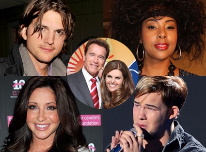 Ashton Kutcher, Mia Amber Davis, Bristol Palin, James Durbin, Arnold, Maria Ashton Kutcher, Mia Amber Davis, Bristol Palin, James Durbin, Arnold, Maria