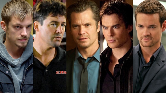 Joel Kinnaman, The Killing, Kyle Chandler, Friday Night Lights, Timothy Olyphant, Justified, Ian Somerhalder, The Vampire Diaries, Shan Joel Kinnaman, The Killing, Kyle Chandler, Friday Night Lights, Timothy Olyphant, Justified, Ian Somerhalder, The Vampire Diaries, Shan