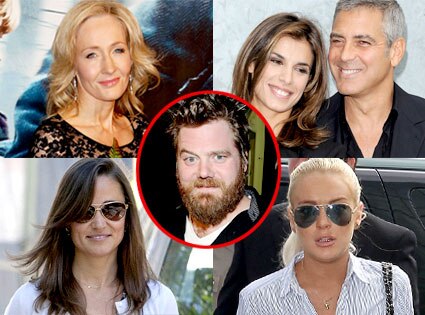 JK Rowling, George Clooney, Elisabetta Canalis, Pippa Middleton, Lindsay Lohan, Ryan Dunn JK Rowling, George Clooney, Elisabetta Canalis, Pippa Middleton, Lindsay Lohan, Ryan Dunn