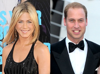 Jennifer Aniston, Prince William Jennifer Aniston, Prince William