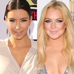 Kim Kardashian, Lindsay Lohan Kim Kardashian, Lindsay Lohan