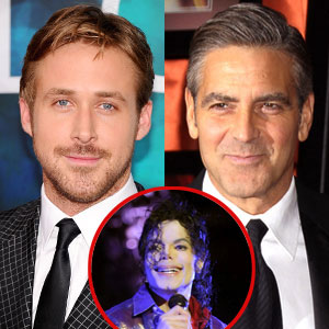 Ryan Gosling, George Clooney, Michael Jackson Ryan Gosling, George Clooney, Michael Jackson
