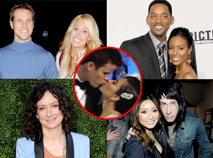 Jake Pavelka, ViennaGirardi, Will Smith, Jada Pinkett Smith, Sara Gilbert, Brenda Song, Trace Cyrus, Kim Kardashian, Kris Humphries Jake Pavelka, ViennaGirardi, Will Smith, Jada Pinkett Smith, Sara Gilbert, Brenda Song, Trace Cyrus, Kim Kardashian, Kris Humphries