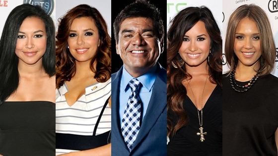 Demi Lovato, Eva Longoria, George Lopez, Jessica Alba, Naya Rivera Demi Lovato, Eva Longoria, George Lopez, Jessica Alba, Naya Rivera