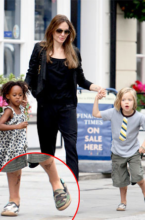 Angelina Jolie, Shiloh, Zahara Angelina Jolie, Shiloh, Zahara