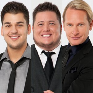 Rob Kardashian, Chaz Bono, Carson Kressly, DWTS 13 Rob Kardashian, Chaz Bono, Carson Kressly, DWTS 13