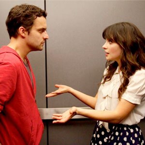 Jake Johnson, Zooey Deschanel, New Girl Jake Johnson, Zooey Deschanel, New Girl