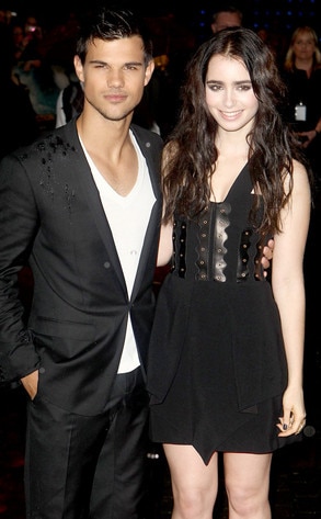 Exes Taylor Lautner and Lily Collins Reunite for Abduction ...