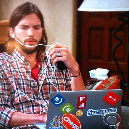 TWO AND A HALF MEN, Ashton Kutcher TWO AND A HALF MEN, Ashton Kutcher