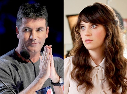 Simon Cowell, X Factor, Zooey Deschanel, New Girl Simon Cowell, X Factor, Zooey Deschanel, New Girl
