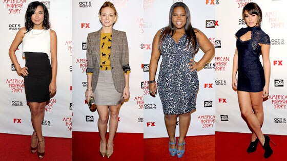 Naya Rivera, Jayma Mays, Amber Riley, Lea Michele Naya Rivera, Jayma Mays, Amber Riley, Lea Michele