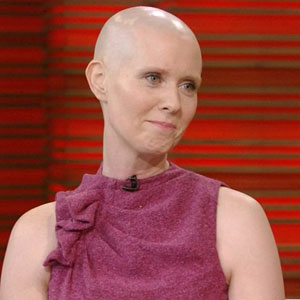 Actress shaved head