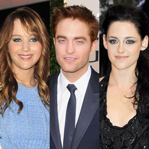 Jennifer Lawrence, Robert Pattinson, Kristen Stewart Jennifer Lawrence, Robert Pattinson, Kristen Stewart