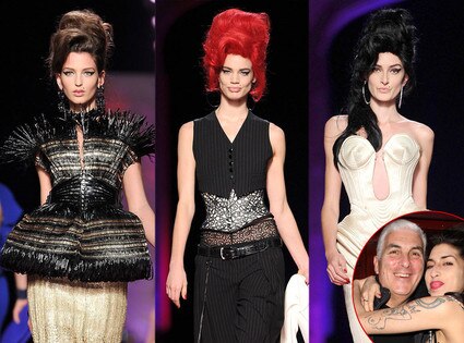 Jean Paul Gaultier, Amy Winehouse, Mitch Winehouse Jean Paul Gaultier, Amy Winehouse, Mitch Winehouse