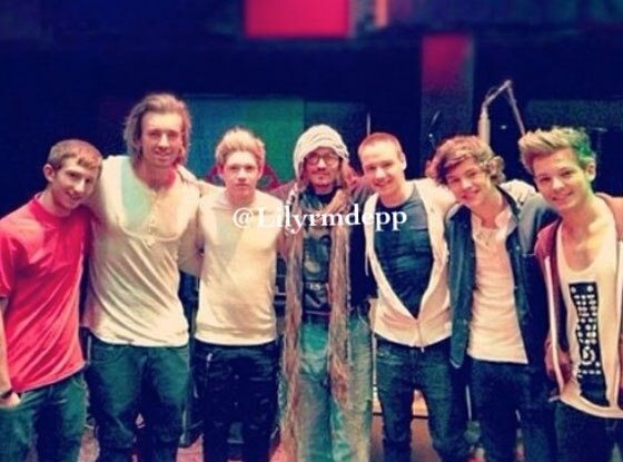 Johnny Depp, One Direction Johnny Depp, One Direction