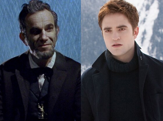 Daniel Day-Lewis, Lincoln, Robert Pattinson, Breaking Dawn Part 2 Daniel Day-Lewis, Lincoln, Robert Pattinson, Breaking Dawn Part 2