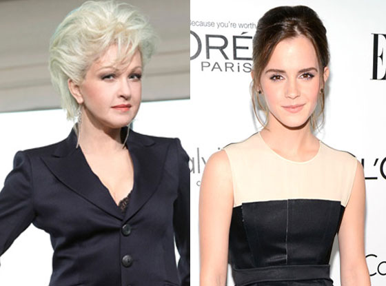 Cyndi Lauper, Emma Watson Cyndi Lauper, Emma Watson