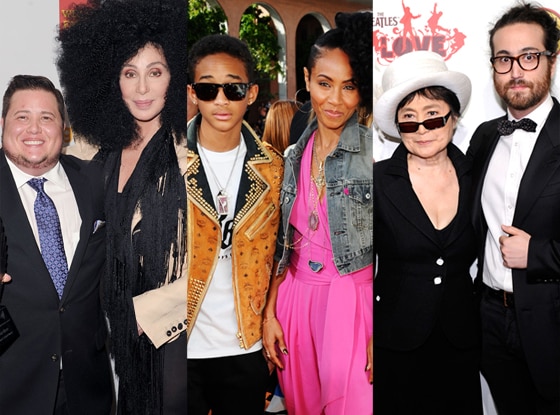 Chaz Bono, Cher, Jaden Smith, Jada Pinkett Smith, Yoko Ono, Sean Lennon Chaz Bono, Cher, Jaden Smith, Jada Pinkett Smith, Yoko Ono, Sean Lennon