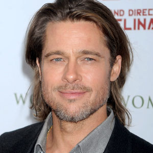 Brad pitt with facial hair