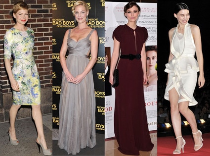 Michelle Williams, Katherine Heigl, Keira Knightley, Rooney Mara Michelle Williams, Katherine Heigl, Keira Knightley, Rooney Mara