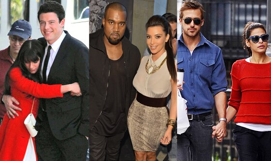 Lea Michele, Cory Moneith, Kanye West, Kim Kardashian, Ryan Gosling, Eva Mendes Lea Michele, Cory Moneith, Kanye West, Kim Kardashian, Ryan Gosling, Eva Mendes