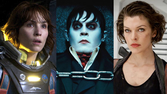 Dark Shadows, Prometheus, Resident Evil Dark Shadows, Prometheus, Resident Evil