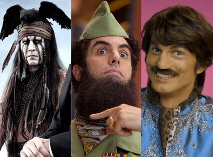 Johnny Depp, Tonto, Sacha Baron Cohen, The Dictator, Ashton Kutcher, Pop Chips Johnny Depp, Tonto, Sacha Baron Cohen, The Dictator, Ashton Kutcher, Pop Chips