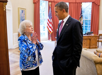 Betty White, Barack Obama Betty White, Barack Obama