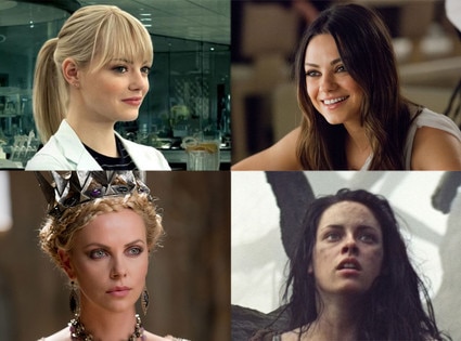 Emma Stone, Mila Kunis, Kristen Stewart, Charlize Theron Emma Stone, Mila Kunis, Kristen Stewart, Charlize Theron