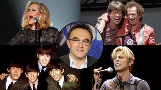 Danny Boyle, Rolling Stones, Beatles, David Bowie, Adele Danny Boyle, Rolling Stones, Beatles, David Bowie, Adele