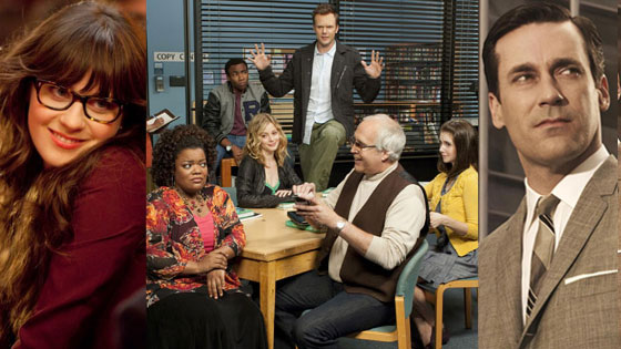 NewGirl, Mad Men, Community NewGirl, Mad Men, Community
